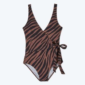 Summersalt Zebra Wrap One-Piece – Size S – NWT $30